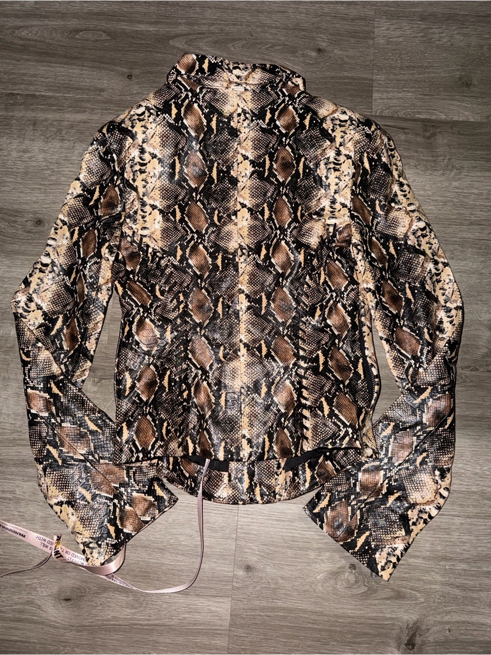🇺🇸Firm Price🇺🇸House of CB VANI Snake Print Fitted Jacket - Picture 12 of 16